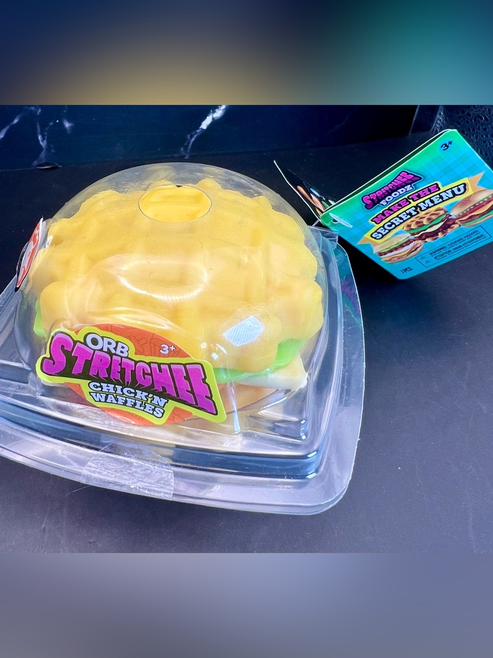 ORB Stretchee Foodz Secret Menu Chicken & Waffles Squishy Toy -